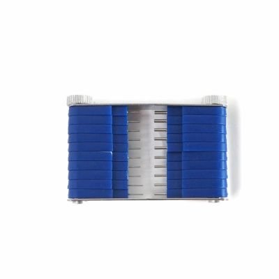 Strumento misura e pulizia ugelli carburatore con 20 inserti (da 0,45 a 1,5 mm) 