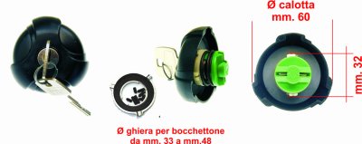 Tappo serbatoio carburante per Ape P 50 