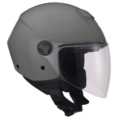 Casco jET 107A Florence di colore grigio scuro 