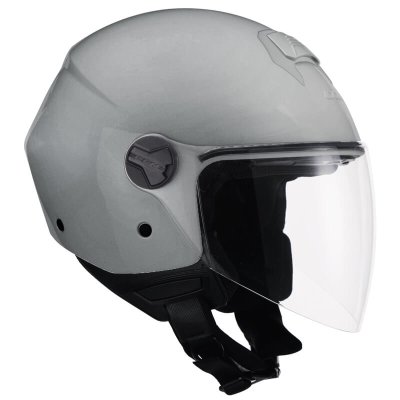 Casco jET 107A Florence di colore grigio chiaro 