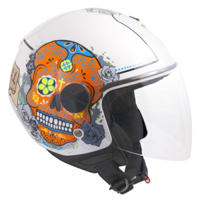 JET Helmet 107S CANCUN WHITE METAL 