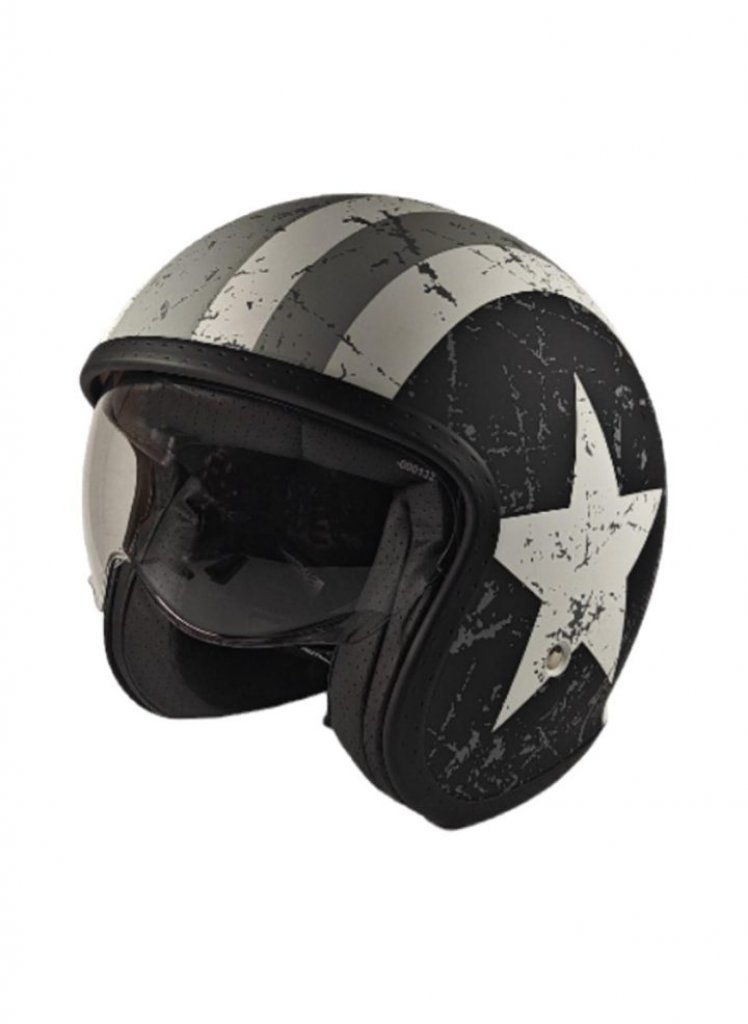 Casco jet Origine spirit rebel star grey matt 