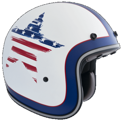 Casco 170S Evoke discovery blanco azul mate 