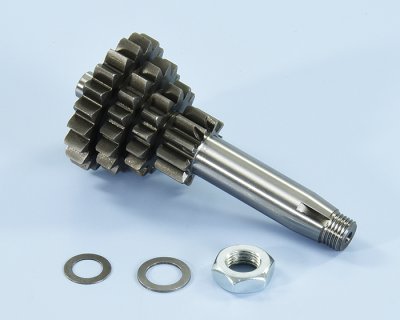 Polini Gearbox Shaft 4 Speeds (Z 10-14-17-20) for Vespa 50-90-125 Primavera&#x2F;ET3&#x2F;PK 