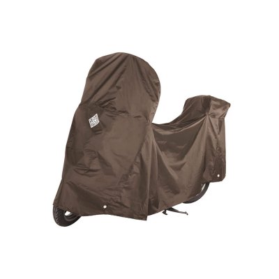 Brown polyester outdoor scooter-vespa cover 