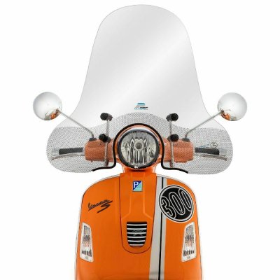 Hohes transparentes Cuppini-Windschutzscheibe für Vespa 125&#x2F;200&#x2F;250&#x2F;300 GTS&#x2F;GTS Super&#x2F;GT&#x2F;GT L 