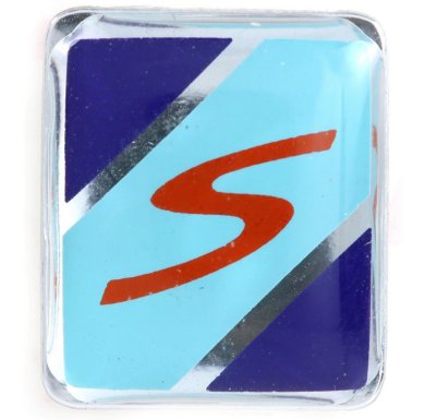 Emblema &quot;S&quot; cresta guardabarros para Vespa S 50-150ccm&#x2F;​GTS Super&#x2F;​Super Sport 125&#x2F;​300ccm 