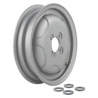 Vollrad SIP Tubeless aus poliertem Aluminium für Vespa 150 GS VS1 