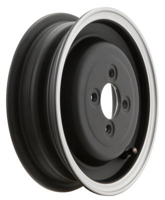 SIP Tubeless full wheel rim in black (3.50&#x2F;8) for Vespa 98&#x2F;125 V1-15&#x2F;V30-33&#x2F;VU &#x2F;VM&#x2F;VN&#x2F;VNA&#x2F;Hoffmann&#x2F;VNB&#x2F;ACMA &#x2F;150 VL&#x2F;VB&#x2F;VBA&#x2F;VBB 