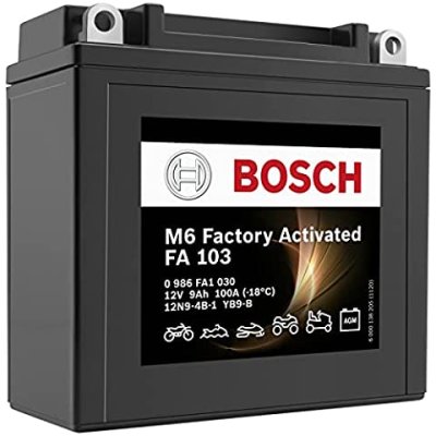 Batería BOSCH &quot;Factory activated&quot; 12V&#x2F;9Ah YB9-B para Vespa 50&#x2F;125&#x2F;150&#x2F;200 LX-GT-ET4-GTS-S 