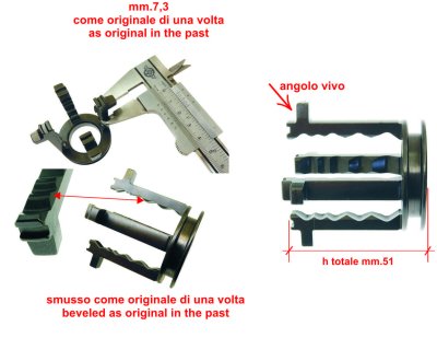 Crocera cambio 4 griffe (4 velocità) per Ape 50 dal 1974 al 1978 