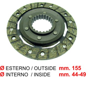 Disco de embrague para Ape 420 P703-P703V-Max Diesel-Poker (gasolina y diésel) 