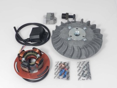 Electronic ignition Parmakit - integral flywheel cone 20 Kg 1,100 gray - Vespa PX125-150-200 - PE200 