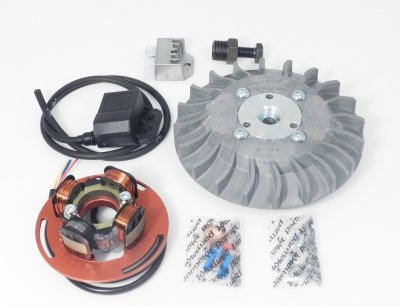 Accensione elettronica Parmakit - volano integrale cono 20 Kg 1,700 grigia - Vespa PX125-150-200 - PE200 