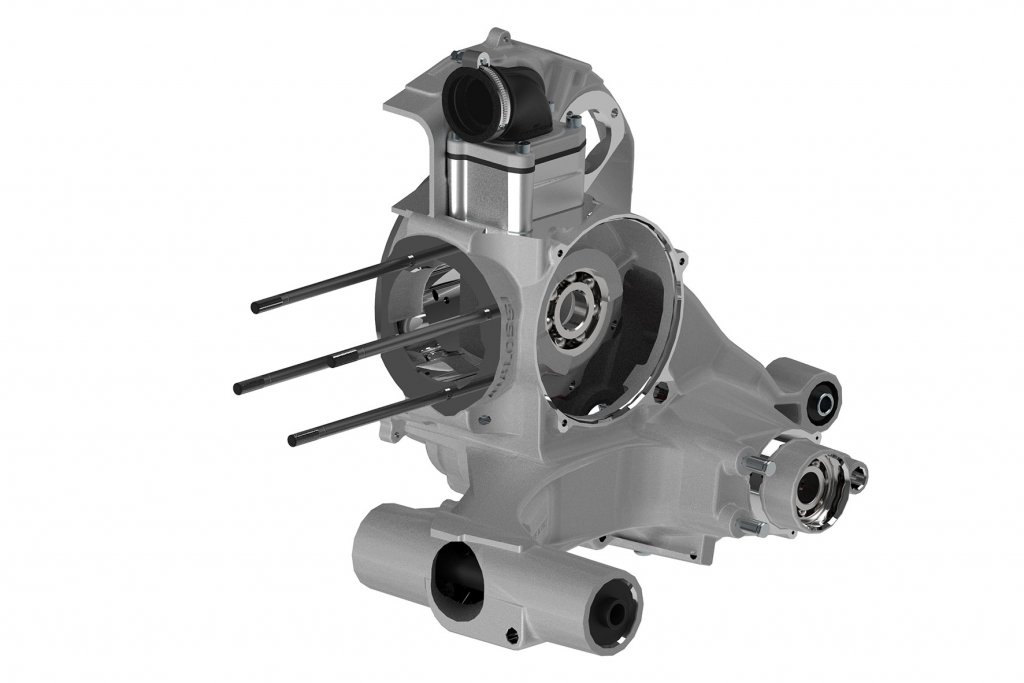 Malossi VR-ONE Motorblock mit Membranventil für Vespa 125/150 GT-TS-Sprint-GL-PX 