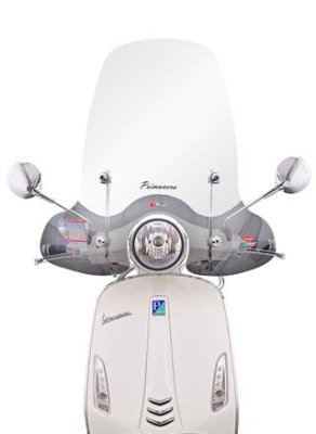 Parabrezza alto trasparente Faco per Vespa 50&#x2F;125&#x2F;150 Primavera 2T-4T 