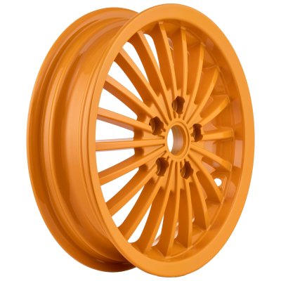 Front and rear wheel rim SIP in orange aluminum for Vespa 125&#x2F;200&#x2F;300 GTS-GT-GTS Super 