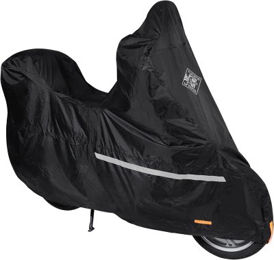 RIPARO START outdoor cover in black polyester for scooter&#x2F;vespa with top case and windshield 