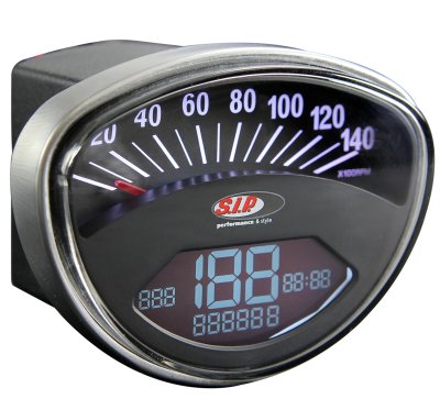 Odometer and tachometer Sip 2.0 for Vespa 50 SS&#x2F;​90 SS&#x2F;​125&#x2F;​PV&#x2F;​ET3&#x2F;​GTR&#x2F;​TS&#x2F;​Super&#x2F;​150 Sprint V&#x2F;​Super&#x2F;​Rally 