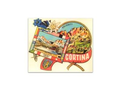 Adesivo travel &quot;CORTINA&quot; (8x6,5cm) 