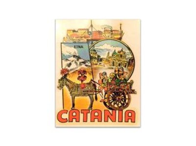 Adesivo travel &quot;CATANIA&quot; (7x6cm) 