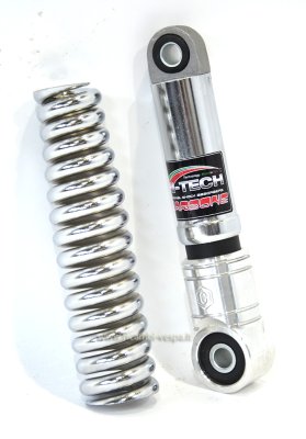 Hi-tech carbon shock absorber with spring for Vespa 125&#x2F;150&#x2F;180&#x2F;200 Sprint-GT-GTR-GL-TS-SprintV-Rally 