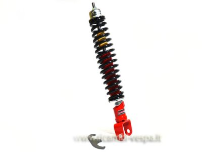 Hinterer Stoßdämpfer Carbone SPORT Version einstellbar FÜR VESPA 50-125&#x2F;PV&#x2F;ET3&#x2F;125 VNB4T-TS&#x2F;150 VBB2T-SUPER&#x2F;160 GS 2°&#x2F;180 SS&#x2F;RALLY&#x2F;PX80-200&#x2F;PE&#x2F;LUSSO&#x2F;'98&#x2F;MY&#x2F;'11&#x2F;T5 