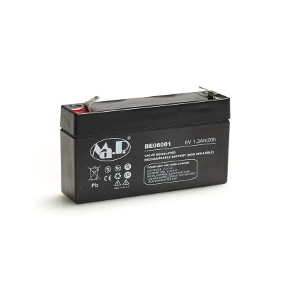 AGM-Batterie 6V-1,3 Ah für Pufferbetrieb Digitaler Kilometerzähler-Verschiedenes für Vespa 50&#x2F;90&#x2F;125&#x2F;150&#x2F;160&#x2F;180&#x2F;200 