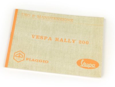 Manual de uso y mantenimiento para Vespa 200 Rally VSE1T 