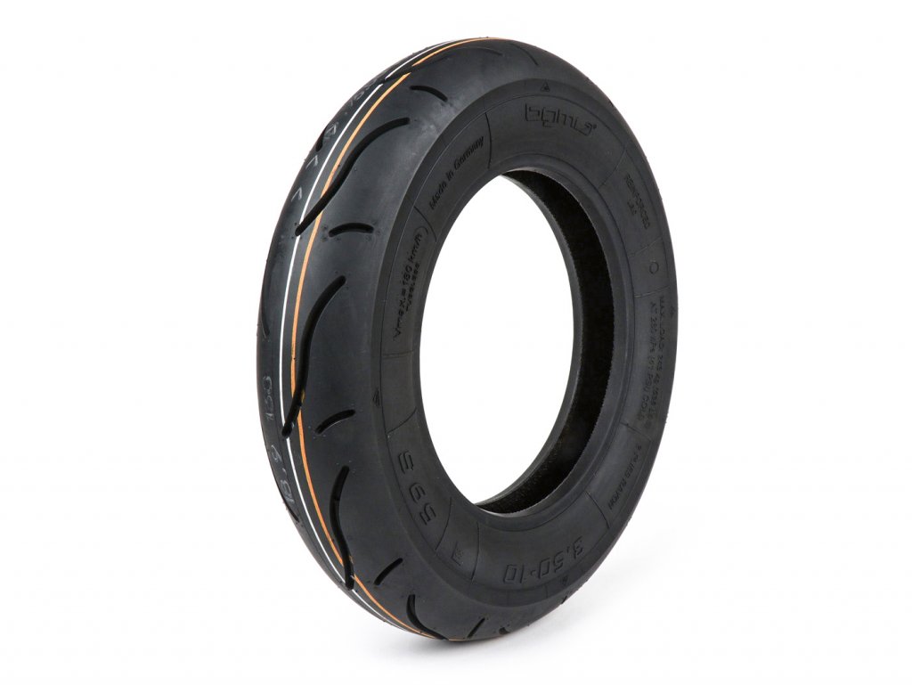 BGM Sport Tire 350 3.50 10 TL 59S 180 km/h (reinforced) for Vespa 125/150/160/180/200 GT/GTR/TS/PX/Rally/SS 