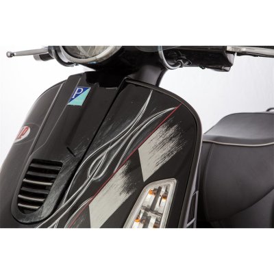 Bordo scudo lato sinistro+destro in Meral di colore nero opaco per Vespa GTS&#x2F;​GTS Super&#x2F;​GTV&#x2F;​GT 60&#x2F;​GT&#x2F;​GT L 125-300ccm (- '19)' 