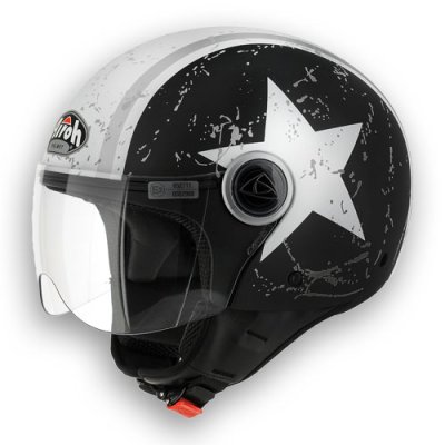 Airoh Jet-Helm Compact in Schwarz 