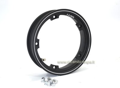 Tubeless Aluminum Rim in Black Color 