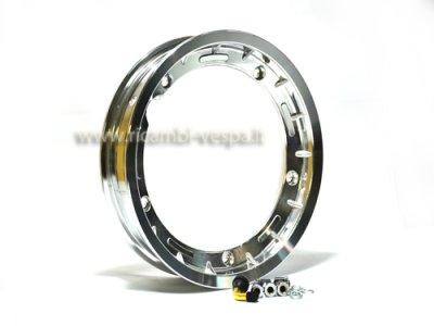 Shiny aluminum tubeless rim for Vespa Vespa 50&#x2F;125&#x2F;150&#x2F;200 Special-Primavera-GT-GTR-TS-GS-GL-Sprint-Sprint Veloce-Rally-PX 