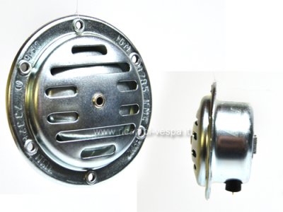 Clacson  Zincato 6 V AC per Vespa 50&#x2F;​N&#x2F;​L&#x2F;​R&#x2F;​S&#x2F;​90 R&#x2F;​SS&#x2F;​100&#x2F;​125 PV&#x2F;​ET3&#x2F;​VNB5-6&#x2F;​GT&#x2F;​GTR&#x2F;​TS&#x2F;​Super&#x2F;​150 GL&#x2F;​Sprint&#x2F;​V&#x2F;​Super&#x2F;​Rally 