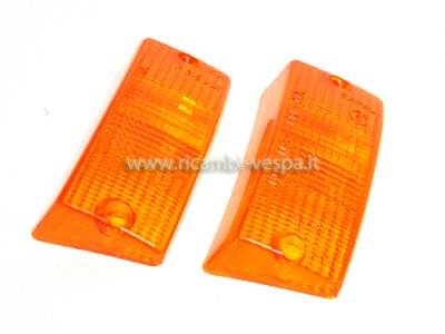 Coppia di corpi luminosi anteriori (destro e sinistro) PER VESPA PX80&#x2F;125&#x2F;150&#x2F;200&#x2F;​PE&#x2F;​T5, ADATTABILE LML STAR 125-150 2T&#x2F;​4T&#x2F;​STAR 