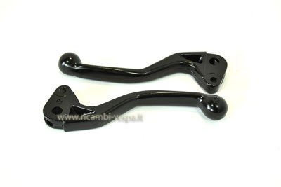 Pareja de palancas de freno y embrague de color negro para Vespa 50-125 PK 