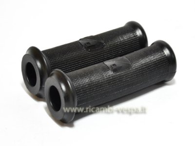 Par de empuñaduras de color negro para Vespa 50-125 VNA&#x2F;VNB&#x2F;Primavera-150 GL-180 SS 