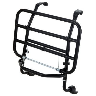 Portapacchi anteriore completo di colore nero per Vespa 125&#x2F;150&#x2F;200 Cosa 1-2 