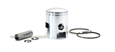 Complete piston with L-shaped ring 125cc from diameter 55 to diameter 56.8 mm 