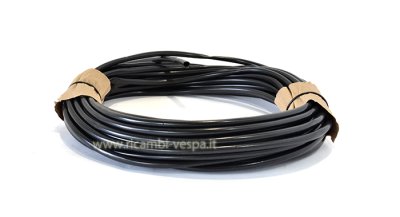 Funda para cables en goma negra (8 mm) 