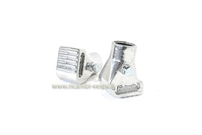 Paar glänzende Aluminiumfüße für Vespa 50 PK&#x2F;125&#x2F;150&#x2F;200 PX-PE 