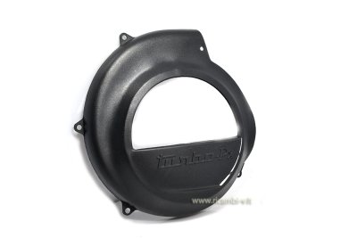 Copriventola di colore nero in moplen per Vespa 125&#x2F;150&#x2F;200 senza avviamento elettrico 