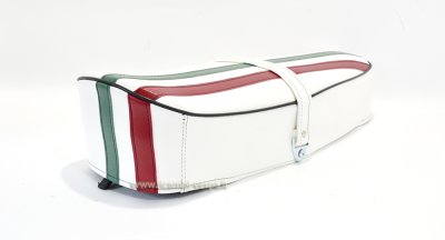 Sella completa di colore bianco con bandiera Italiana per Vespa 50&#x2F;125 Special-ET3-Primavera 