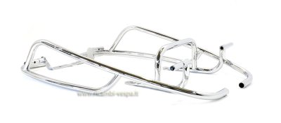 Perimetrale a due tubi cromato originale Piaggio per Vespa PX80-200&#x2F;​PE&#x2F;​Lusso&#x2F;​'98&#x2F;​MY&#x2F;​'11 