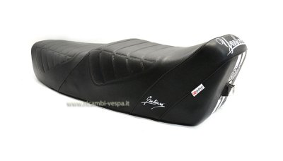 Asiento completo modelo Yankee de color negro para Vespa 125&#x2F;150&#x2F;200 GT-GTR-GL-TS-Sprint-Sprint Veloce-PX 