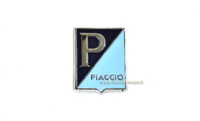 Escudo Piaggio de metal pintado 