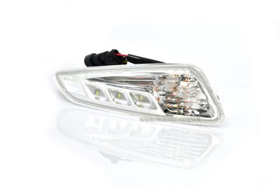 Freccia Piaggio anteriore sinistra a LED daylight  per Vespa 125&#x2F;150 Sprint-Primavera con marchio E13 