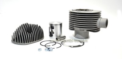 Kompletter Zylinderkit Pinasco (225 cc) LANGHUB aus Aluminium für Vespa 200 PE-Rally-Cosa 