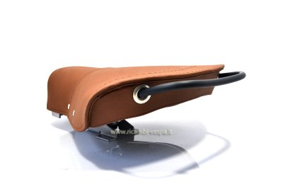 Complete front seat in brown color for Vespa 125&#x2F;150 VNB-VBB-VBA-GL 